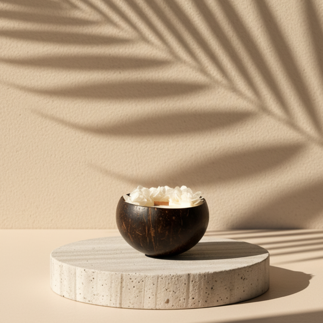 Coconut Shell Soy Wax Candle – Pineapple Coconut