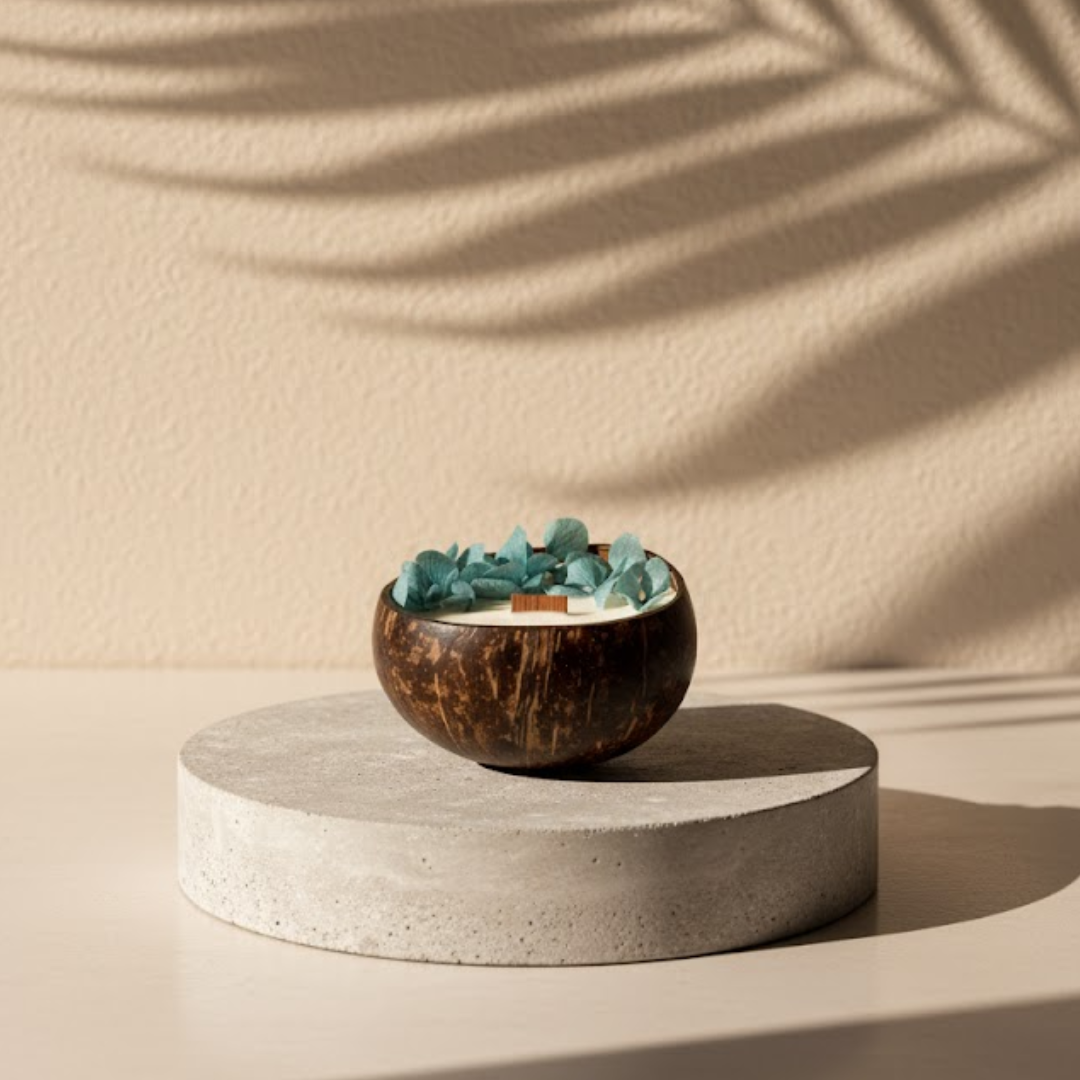 Coconut Shell Soy Wax Candle – Australian Sandalwood
