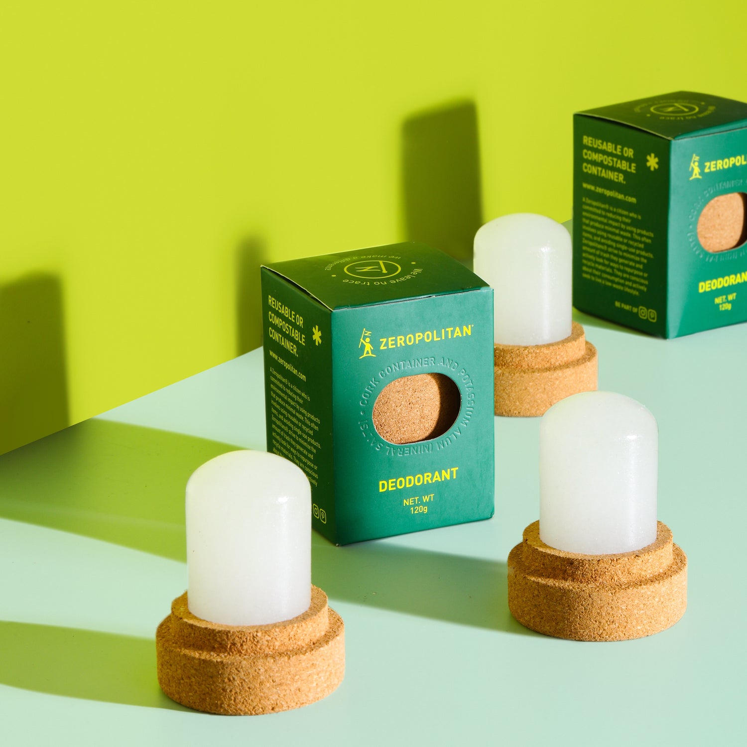 Deodorant Crystal Zero Waste Cork